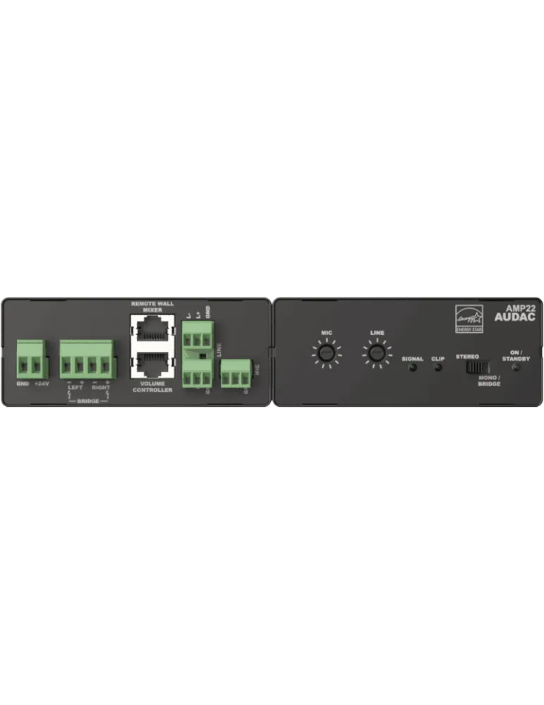  AUDAC AMP22 Class D - Mini amplifier 2 x 15 W|MusicGoodDeal 