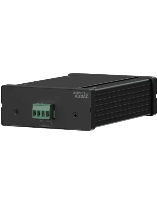  AUDAC AMP203 Class D - DANTE 2x30W-POE Stereo Mini Amp|MusicGoodDeal 