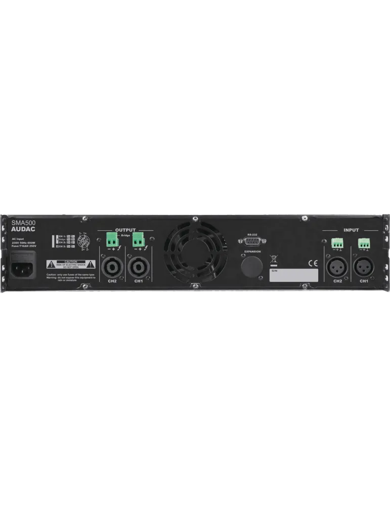  AUDAC SMA500 2 Kanäle DSP - WAVEDYNAMICS 2 x 500W / 4 Ohm|MusicGoodDeal 