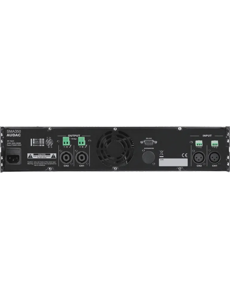  AUDAC SMA350 2 Kanal DSP - WAVEDYNAMICS 2 x 350W / 4 Ohm|MusicGoodDeal 