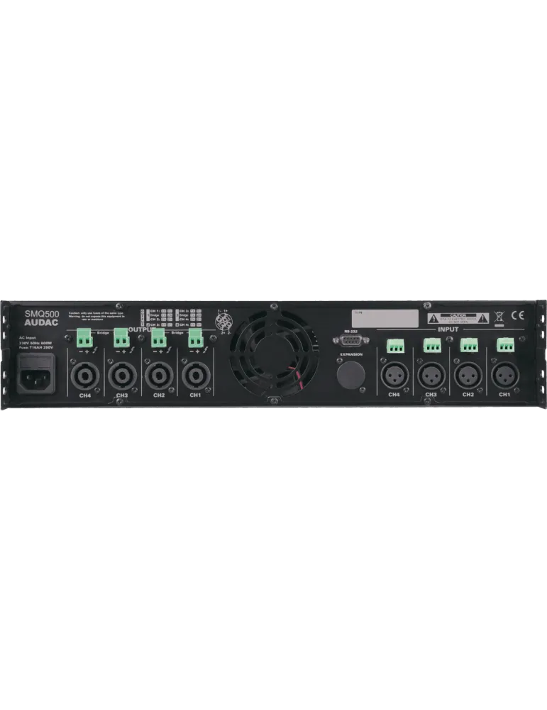  AUDAC SMQ500 4 DSP-Kanäle - WAVEDYNAMICS 4 x 500W / 4 Ohm|MusicGoodDeal 