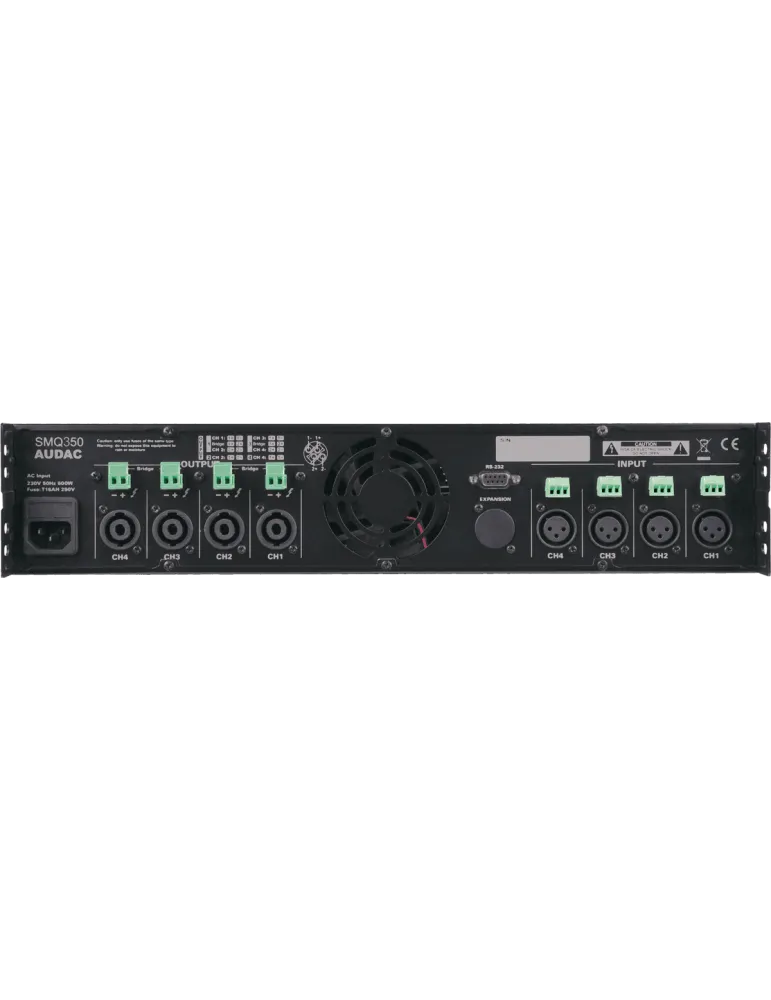  AUDAC SMQ350 4 DSP-Kanäle - WAVEDYNAMICS 4 x 350W / 4 Ohm|MusicGoodDeal 