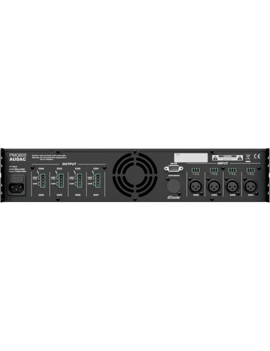  AUDAC PMQ600 4 Kanäle mit niedriger Impedanz & 100V - WAVEDYNAMICS 4 x 600W/100V-8Ohms|MusicGoodDeal 