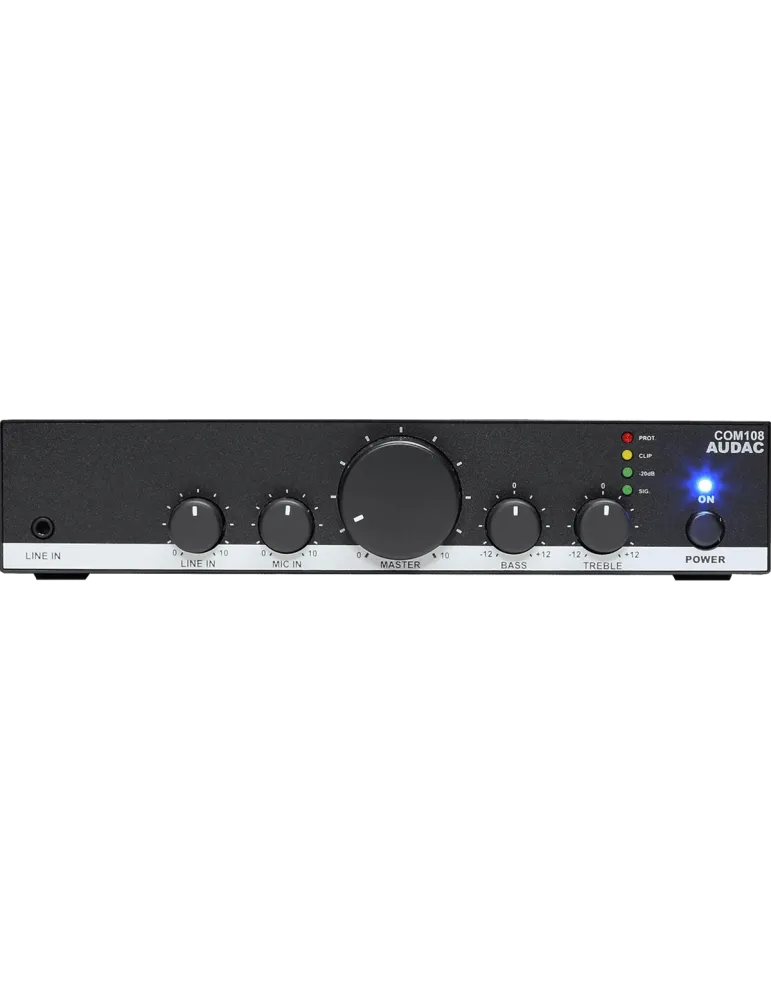  AUDAC COM108 Verstärkte Mischer - 2 IN - 80W / 100V|MusicGoodDeal 