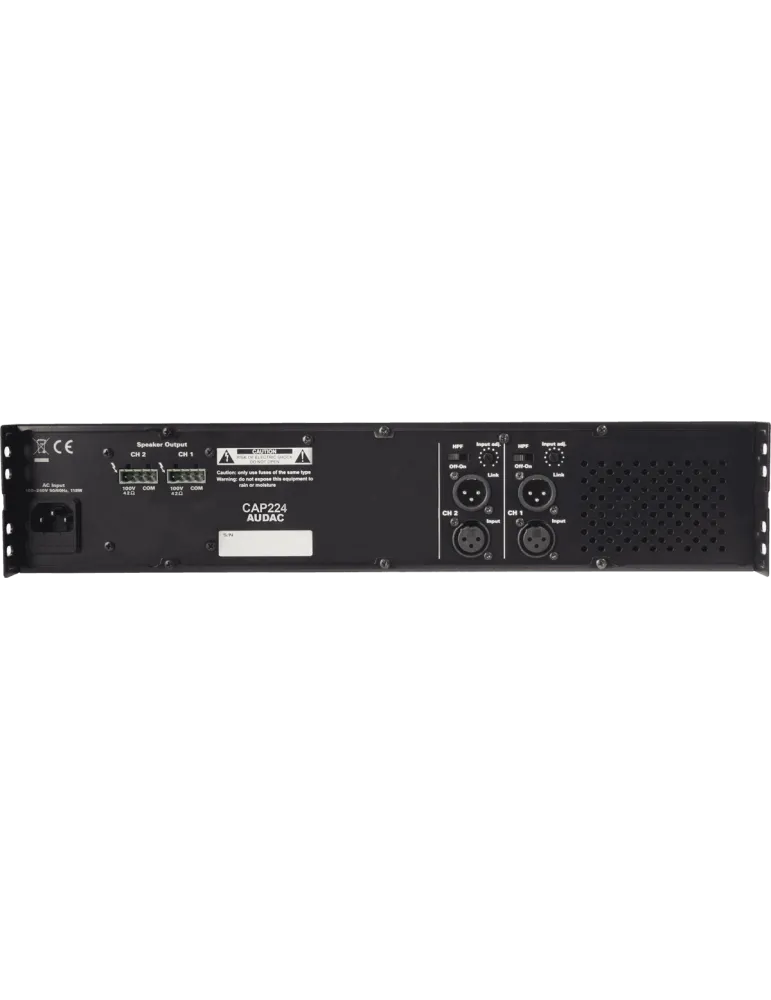  AUDAC CAP224 2 Kanäle - 2 x 240W / 100V|MusicGoodDeal 