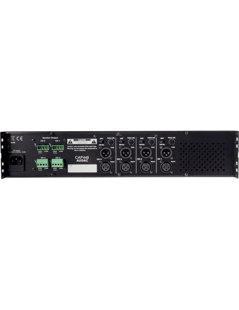  AUDAC CAP448 4 channels - 4 x 480W / 100V|MusicGoodDeal 