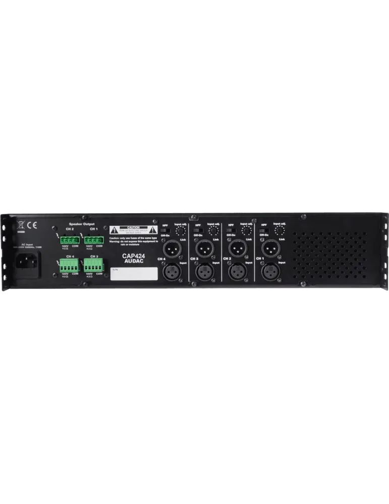  AUDAC CAP424 4 Kanäle - 4 x 240W / 100V|MusicGoodDeal 