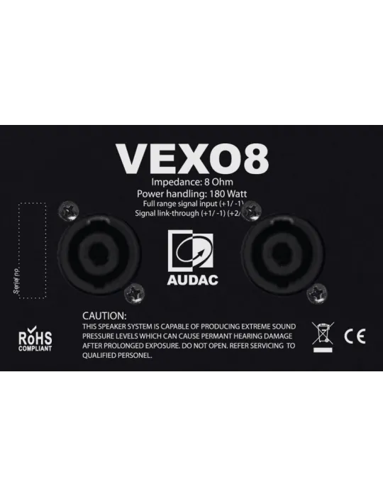  AUDAC VEXO8-W VEXO - 2-Wege 8" 175W/8Ω weiß|MusicGoodDeal 