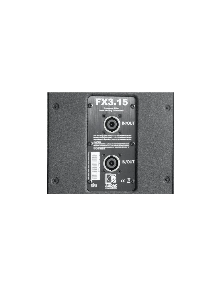 AUDAC FX3.15 FX - 3-Wege 15" 750W/8Ω schwarz|MusicGoodDeal 