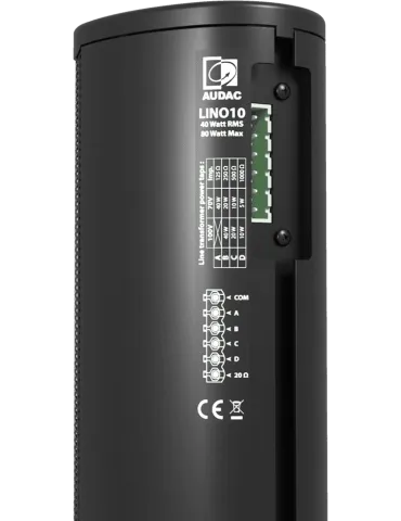  AUDAC LINO4-B LINO - Säule 4x2" 20W-100V-Schwarz|MusicGoodDeal  2