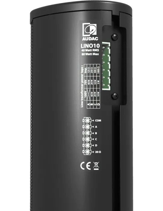  AUDAC LINO4-B LINO - Säule 4x2" 20W-100V-Schwarz|MusicGoodDeal 