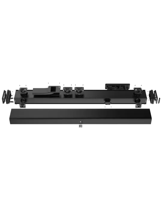  AUDAC IMEO2-B IMEO - 3-Wege-Soundbar - 2x15W+30W Schwarz|MusicGoodDeal 
