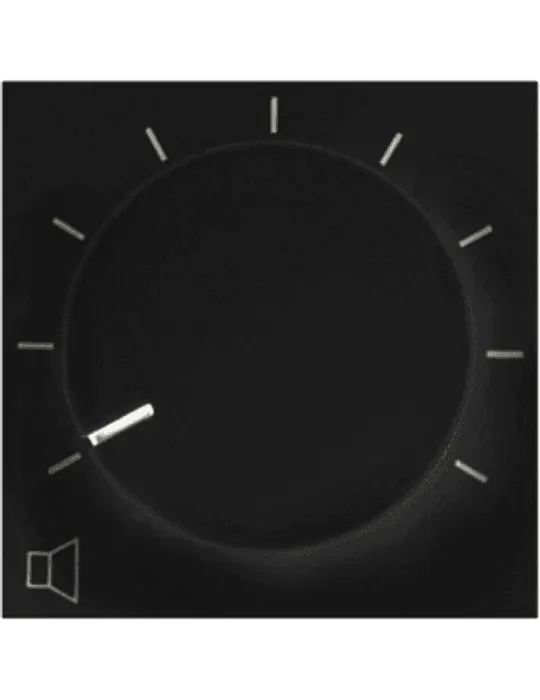  AUDAC VC3208-B Faceplate 45x45 volume control - Black|MusicGoodDeal 