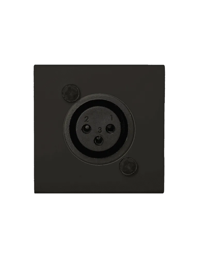  AUDAC WMI16-B Faceplate 45x45 mic/RJ45 Black|MusicGoodDeal 