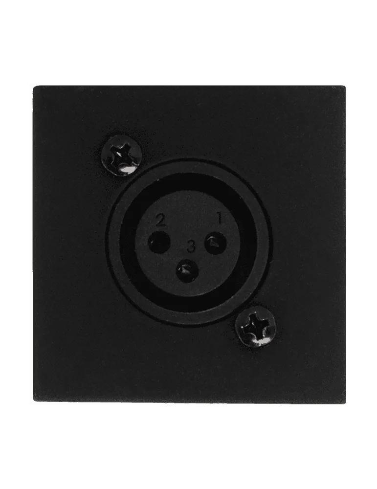  AUDAC WMI18-B Faceplate 45x45 mic/phoenix Black|MusicGoodDeal 