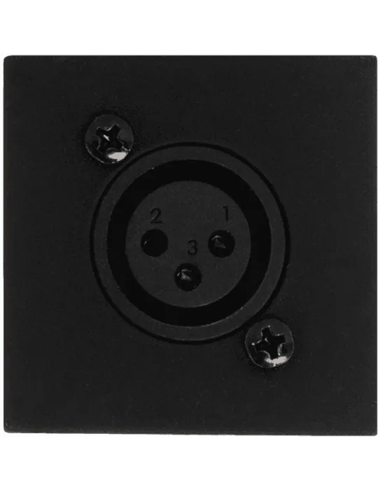  AUDAC WMI18-B Faceplate 45x45 mic/phoenix Black|MusicGoodDeal 