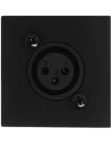  AUDAC WMI18-B Faceplate 45x45 mic/phoenix Black|MusicGoodDeal 