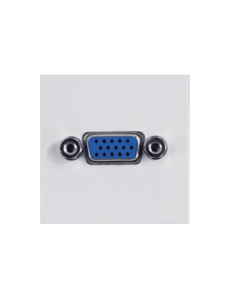  AUDAC CP45VGA-W Faceplate 45x45 - SVGA White|MusicGoodDeal 