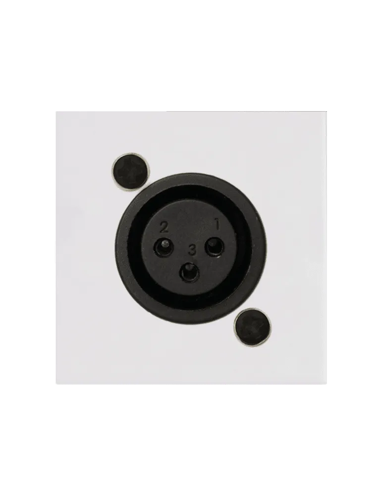  AUDAC CP45XLFS-W Cover 45x45 - XLR White|MusicGoodDeal 