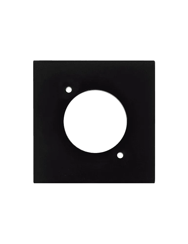  AUDAC CP45DSZ-B Faceplate 45x45 - D-Size Black|MusicGoodDeal 