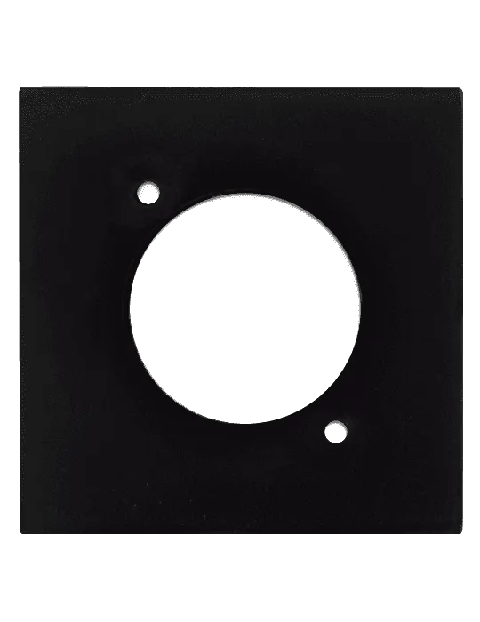  AUDAC CP45DSZ-B Faceplate 45x45 - D-Size Black|MusicGoodDeal 