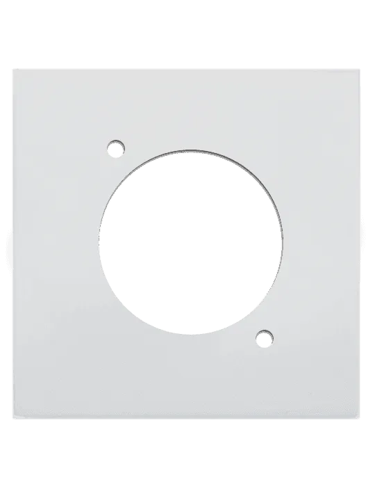  AUDAC CP45DSZ-W Faceplate 45x45 - D-Size White|MusicGoodDeal 