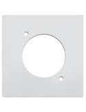  AUDAC CP45DSZ-W Faceplate 45x45 - D-Size White|MusicGoodDeal 