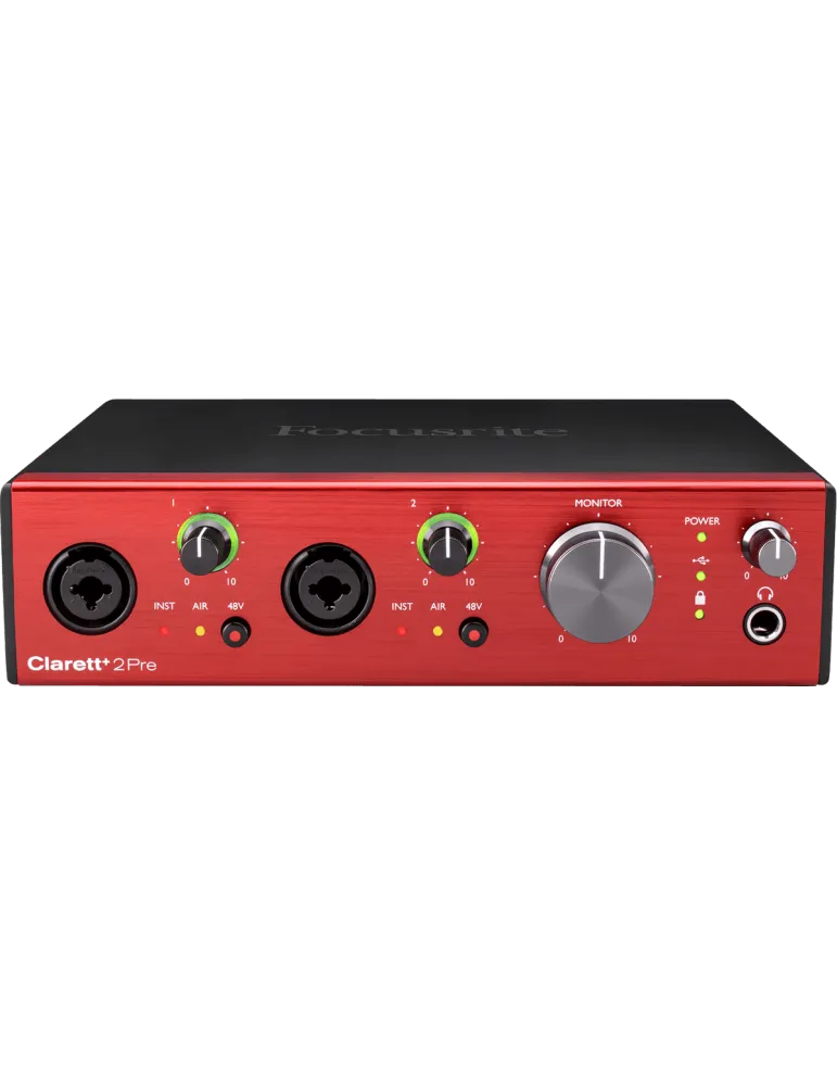  FOCUSRITE CLARETT-2PRE+ Clarett+ - Interfaz de 10 entradas y 4 salidas|MusicGoodDeal 