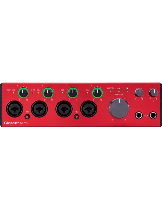  FOCUSRITE CLARETT-4PRE+ Clarett+ - Interfaz de 18 entradas / 8 salidas|MusicGoodDeal 
