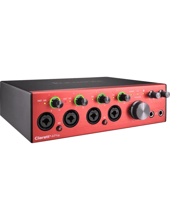  FOCUSRITE CLARETT-4PRE+ Clarett+ - Interfaz de 18 entradas / 8 salidas|MusicGoodDeal 