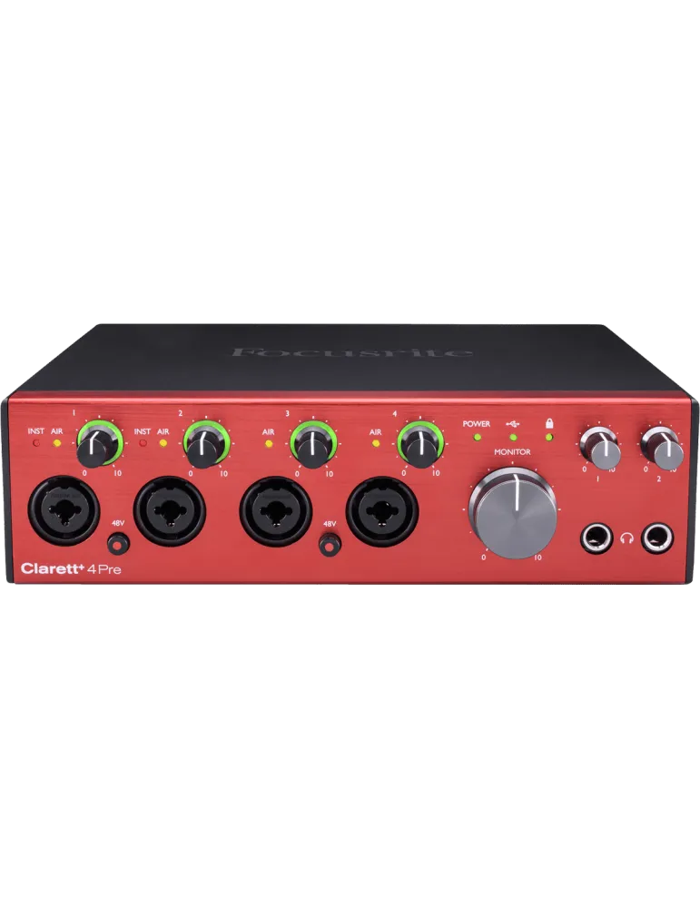  FOCUSRITE CLARETT-4PRE+ Clarett+ - Interfaz de 18 entradas / 8 salidas|MusicGoodDeal 