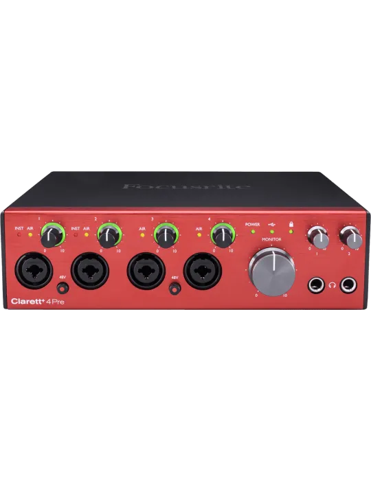  FOCUSRITE CLARETT-4PRE+ Clarett+ - Interfaz de 18 entradas / 8 salidas|MusicGoodDeal 