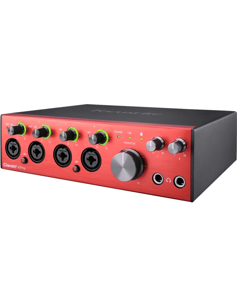  FOCUSRITE CLARETT-4PRE+ Clarett+ - Interfaz de 18 entradas / 8 salidas|MusicGoodDeal 