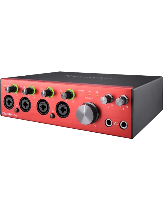  FOCUSRITE CLARETT-4PRE+ Clarett+ - Interfaz de 18 entradas / 8 salidas|MusicGoodDeal 