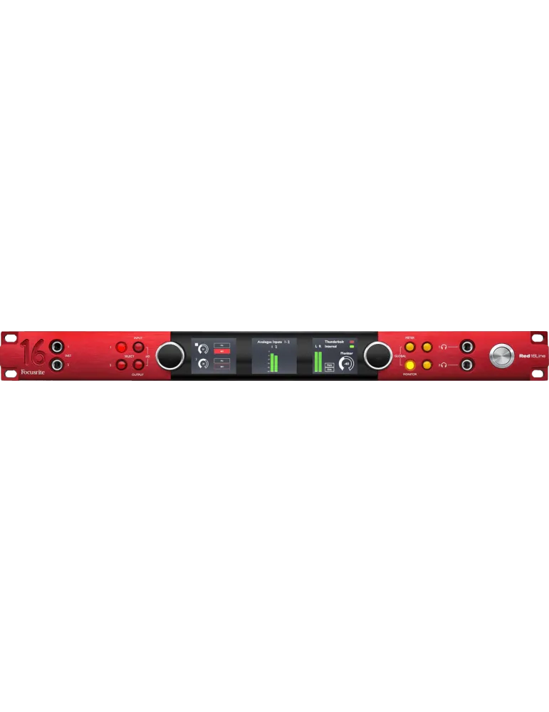  FOCUSRITE PRO RED-16LINE Rojo - Interfaz de 64 entradas / 64 salidas|MusicGoodDeal 