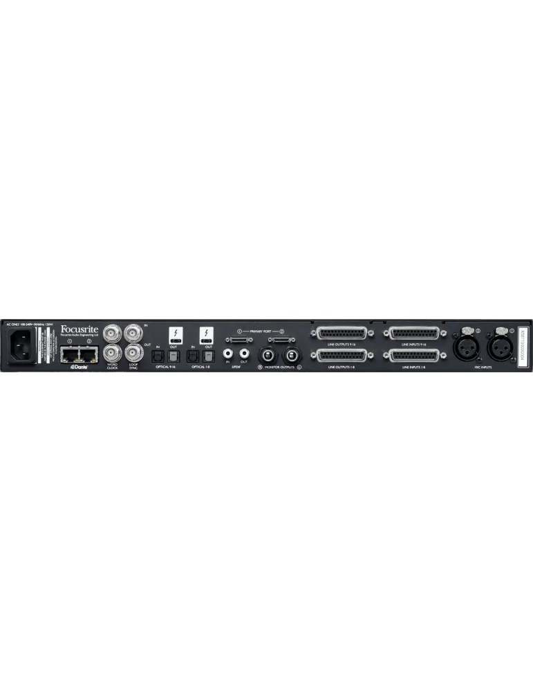  FOCUSRITE PRO RED-16LINE Rojo - Interfaz de 64 entradas / 64 salidas|MusicGoodDeal 