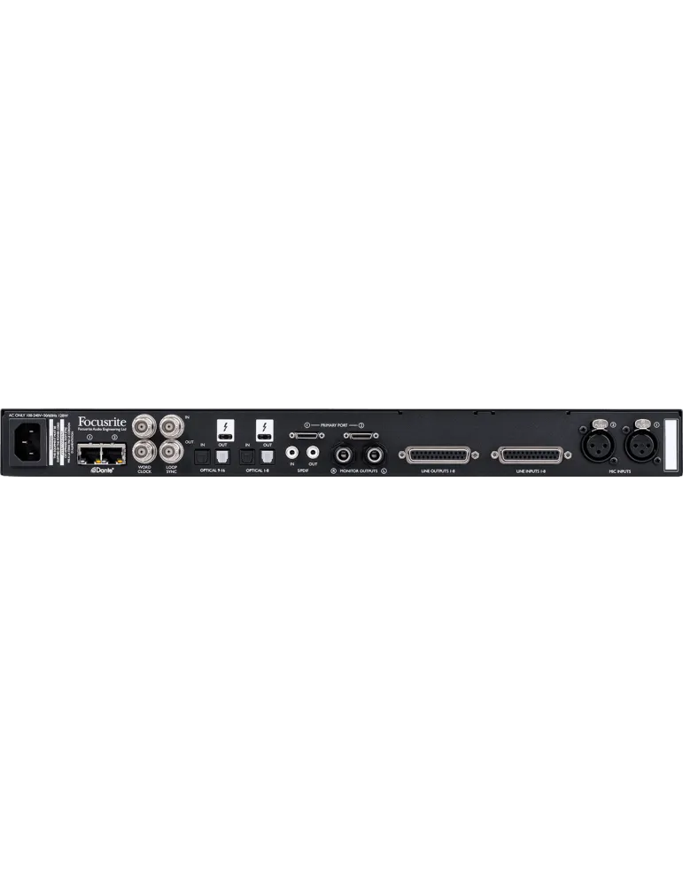  FOCUSRITE PRO RED-8LINE Rojo - Interfaz 58 in / 64 out|MusicGoodDeal 