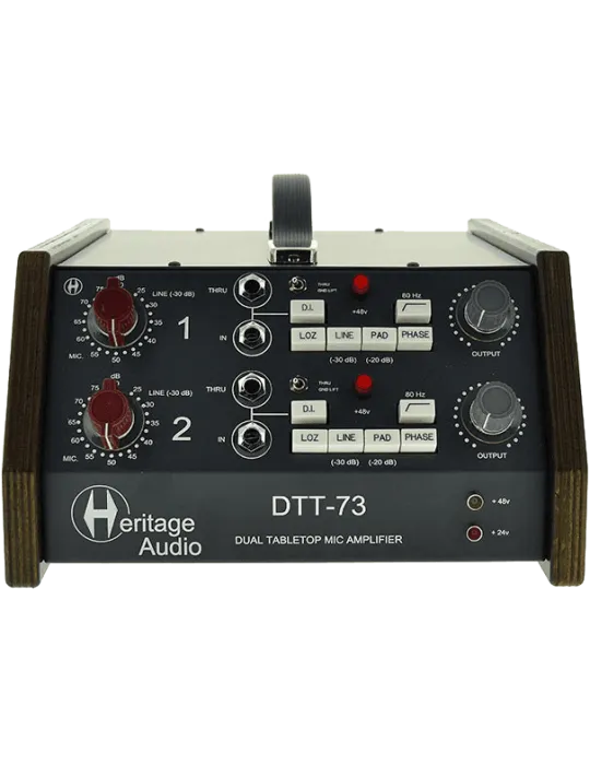 HERITAGE AUDIO DTT-73   Dual Mic Preamp - DI - Tabletop|MusicGoodDeal 