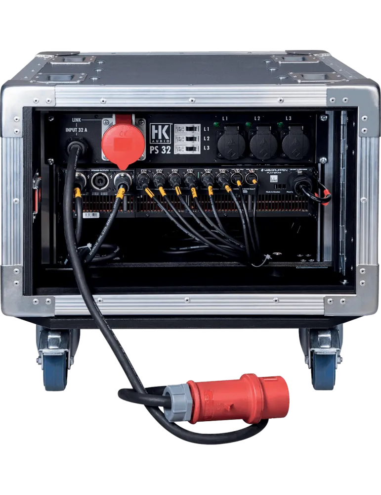  HK AUDIO C-DRIVE4LG Complete racks - Rack with 1x PLM 12K44 amp|MusicGoodDeal 
