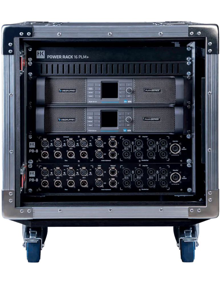  HK AUDIO C-DRIVE8LG Complete racks - Rack with 2x PLM 12K44 amps|MusicGoodDeal 