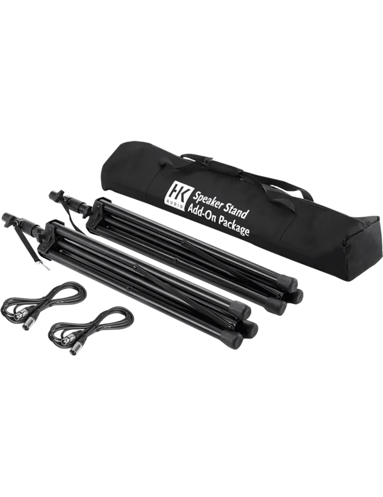  HK AUDIO PACK-STANDXLR   Stands - Bag, 2 stands, 2 x 8m XLR cables|MusicGoodDeal 
