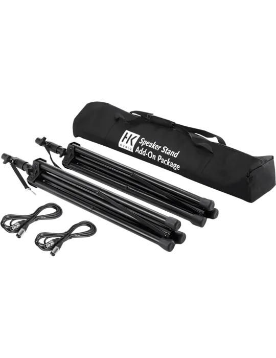  HK AUDIO PACK-STANDXLR   Stands - Bag, 2 stands, 2 x 8m XLR cables|MusicGoodDeal 