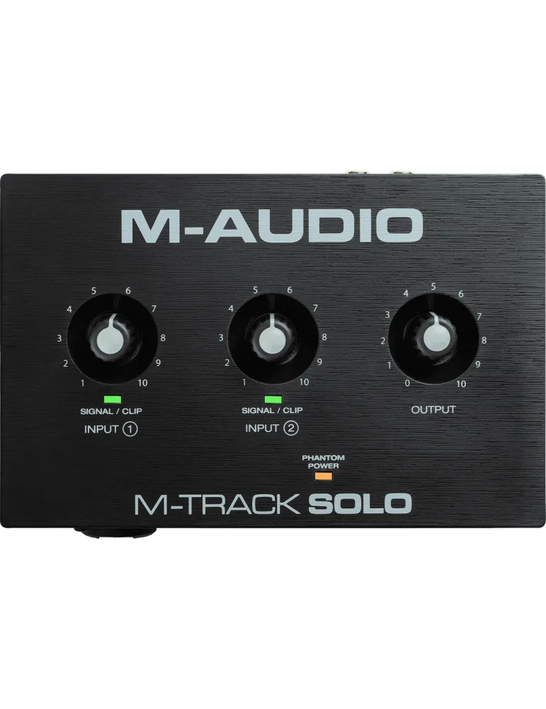  M-AUDIO MTRACK-SOLO 2 canales, 1 entrada combo + entrada de instrumento/línea|MusicGoodDeal 