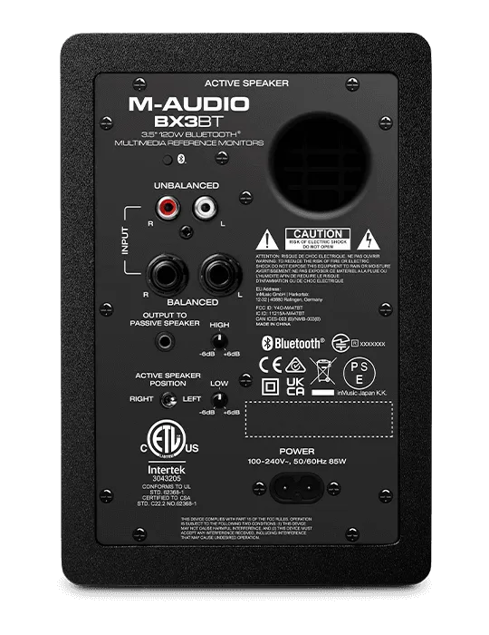  M-AUDIO BX3D4-BT 2-way 3.5" 120W Bluetooth (pair)|MusicGoodDeal 