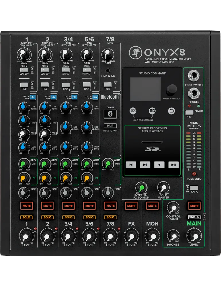  MACKIE ONYX8 Onyx - USB 8 canales + efectos|MusicGoodDeal 