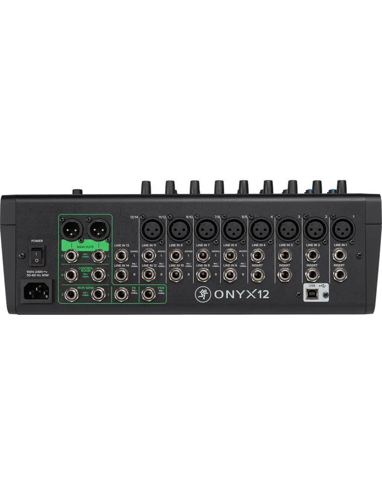 MACKIE ONYX12 Onyx - USB 12 canales + efectos|MusicGoodDeal 