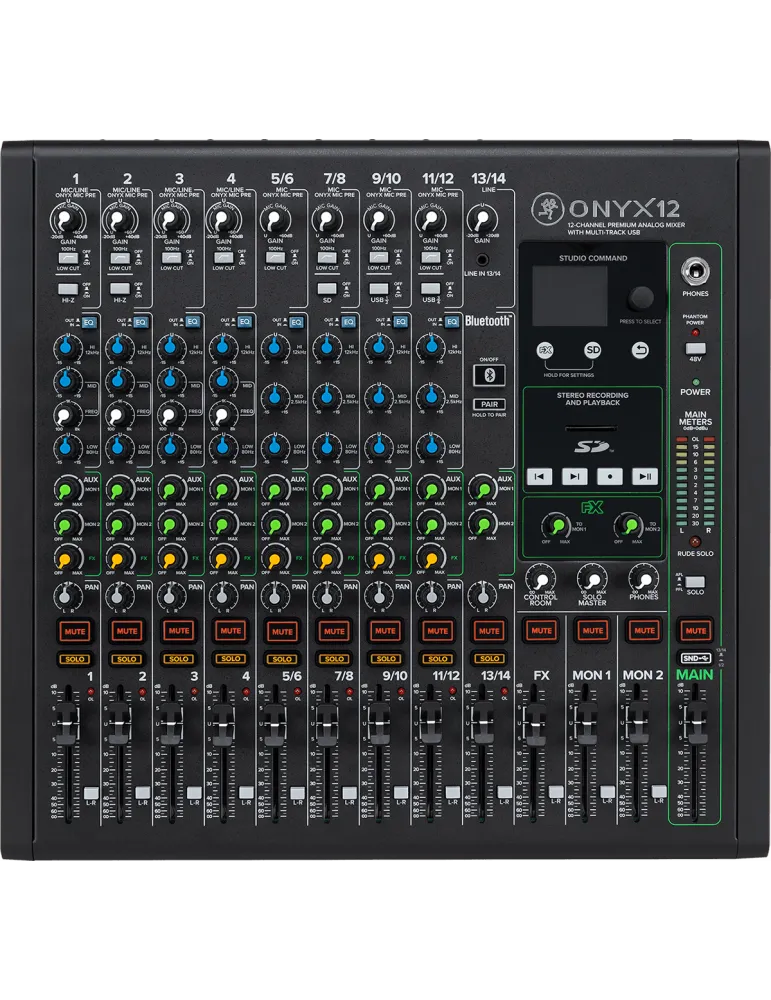  MACKIE ONYX12 Onyx - USB 12 canales + efectos|MusicGoodDeal 