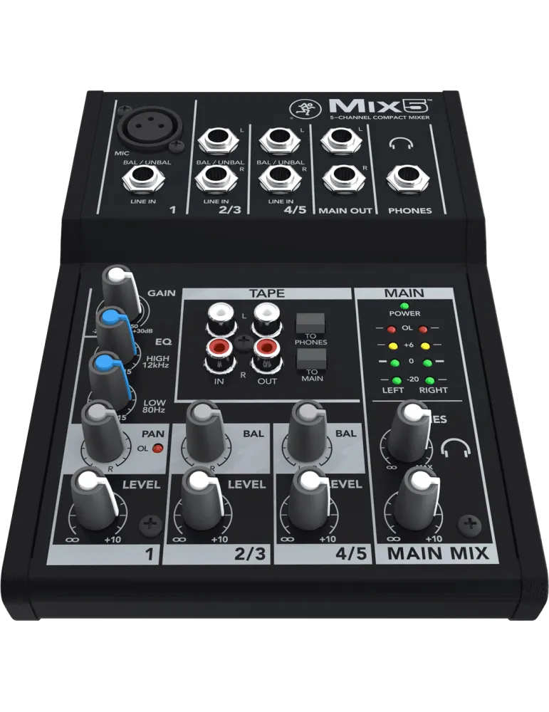  MACKIE MIX5 MIX - Kompakt 5 Kanäle, 8 Eingänge|MusicGoodDeal 
