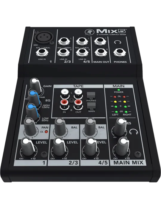  MACKIE MIX5 MIX - Kompakt 5 Kanäle, 8 Eingänge|MusicGoodDeal 