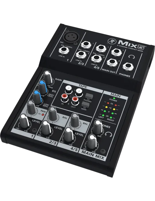  MACKIE MIX5 MIX - Kompakt 5 Kanäle, 8 Eingänge|MusicGoodDeal 